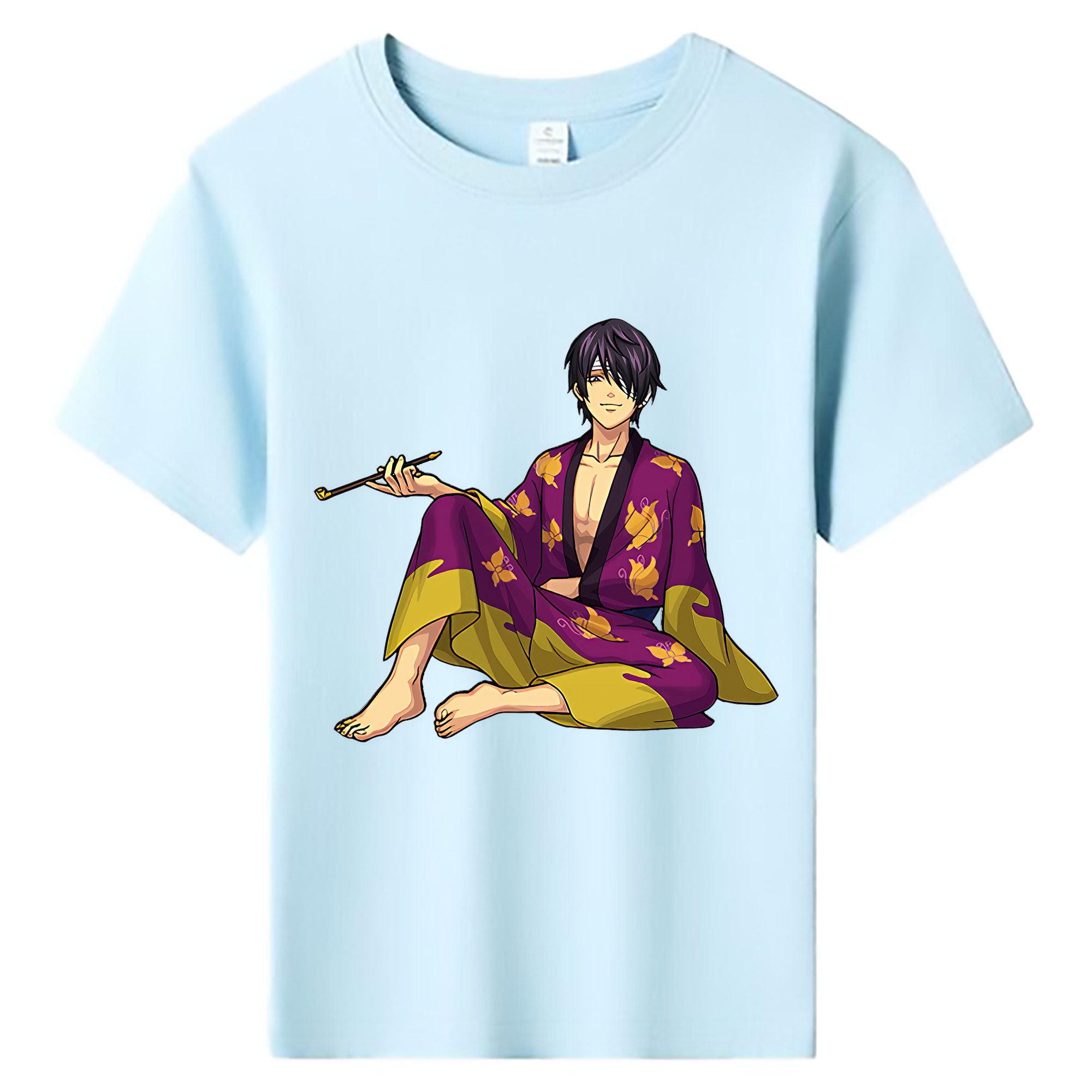 （画像用） ぎんたま 坂田銀時（さかたぎんとき） 神楽 志村新八（しむら しんぱち） GINTAMA Sakata Gintoki Kagura Shimura Shinpachi 綿100％キッズTシャツ（フロントプリント）
